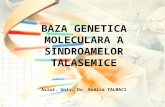 Curs 3. Baza Genetica Molecular A a Sindroamelor Talasemice