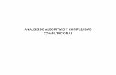 Analisis de Algoritmo y Complejidad Computacional