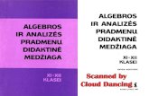 Algebros Ir Analizes Pradmenu Didaktine Medziaga 11-12 Kl. (1988)
