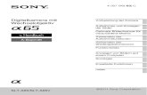 Sony SLT a65 Handbuch deutsch
