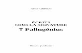 René Guénon - Autres signatures - Palingénius