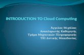 INTRODUCTION to Cloud Computing