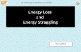 Energy loss and energy straggling a presentation by Younes Sina