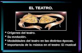 El teatro y su evolución.