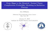 From Higgs to the Hosptial - Normal Tissue Complication Probability Modeling in Radiation Therapy