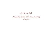 Lecture 20   magnetic field, field lines, moving chages.