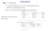 Rel algebra selection girija