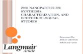 Zinc oxide nanoparticles
