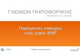 Παράγοντες επιτυχίας ενός ERP