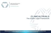 Clinical Trials - the Greek Legal Framework