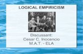 Report logical empiricism