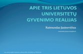Jasinevičius, Raimundas „Apie tris Lietuvos universitetų gyvenimo realijas“ KTU
