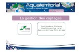 La gestion des captages agence eau Rhin-Meuse Aquaterritorial