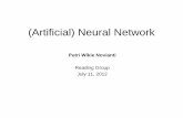 (Artificial) Neural Network