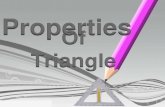 Properties of a triangle