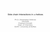 Side Chain Interactions In Helices