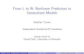 From L to N: Nonlinear Predictors in Generalized Models