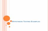 Hypothesis testing examples on z test