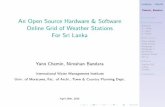 An Open Source Hardware & Software Online Grid of Weather Stations for Sri Lanka