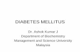 Diabetes mellitus Biochemistry By Dr. Ashok KUmar Jeppu