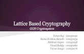 Lattice Based Cryptography - GGH Cryptosystem