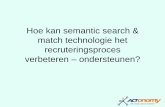 Hoe kan semantic search & match technologie het recruteringsproces verbeteren/ondersteunen - Filip De Gijter