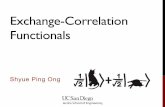 NANO266 - Lecture 5 - Exchange-Correlation Functionals