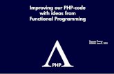 Improve our PHP code with ideas from Functional Programming
