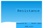 Resistance by mazhar iqbal