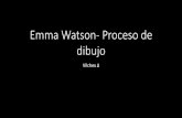 Emma watson  proceso de dibujo