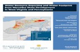 Water Resource Reporting and Water Footprint from Marcellus Shale Development in West Virginia and Pennsylvania
