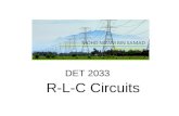 Rlc circuits det2033 chp2