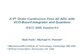 A 4thOrder Continuous-Time ΔΣADC