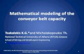 Μathematical Modeling of the Conveyor Belt Capacity