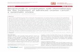 Bevacizumab in Combination With Chemotherapy for the Treatment of Advanced Ovarian Cancer