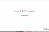 Lecture3 CAPM in Practise