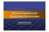 Solución Numérica Ecuaciones Diferenciales