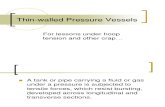 Thin-walled Pressure Vessels