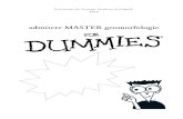 Admitere master Geomorfologie for Dummies