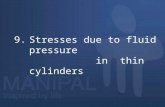 9. Stresses Due to Fluid Pressure in Thin Cylinders