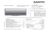 Sanyo DP42849 -00 (LCD) Service Manual