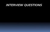 Interview questions