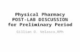 Physical Pharmacy Post Lab