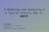 Dam Stability Analysis using Ansys
