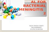 Antimicrobial of bacterial meningitis 2