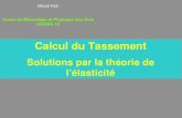 Calcul Du Tassement-solution Par La Theorie de l4elasticite