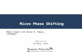 Micro Phase Shifting 2014-07-01 Se-Hoon, Park -Mohit Gupta and Shree K. Nayar, CVPR2012.
