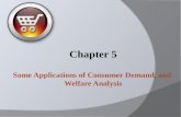 Chapter 5 Some Applications of Consumer Demand, and Welfare Analysis.