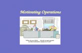 Motivating Operations. 2 Stimulus Control Discriminative Stimulus (S D ) –A stimulus in the presence of which a response has been reinforced –And in the.