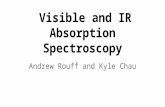 Visible and IR Absorption Spectroscopy Andrew Rouff and Kyle Chau